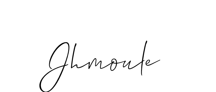 Create a beautiful signature design for name Jhmoule. With this signature (Allison_Script) fonts, you can make a handwritten signature for free. Jhmoule signature style 2 images and pictures png