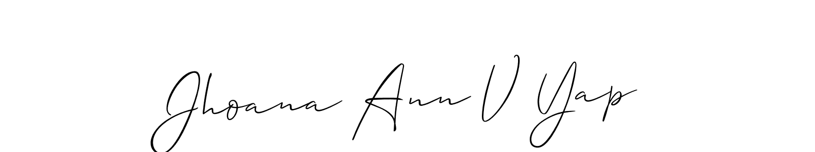 Once you've used our free online signature maker to create your best signature Allison_Script style, it's time to enjoy all of the benefits that Jhoana Ann V Yap name signing documents. Jhoana Ann V Yap signature style 2 images and pictures png