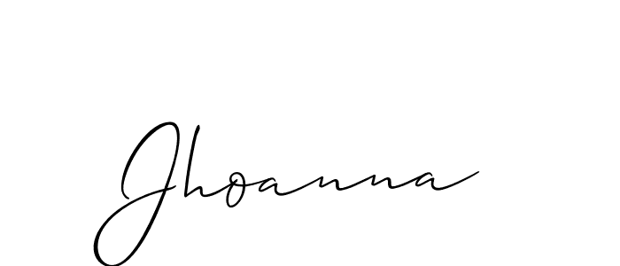 Also we have Jhoanna name is the best signature style. Create professional handwritten signature collection using Allison_Script autograph style. Jhoanna signature style 2 images and pictures png