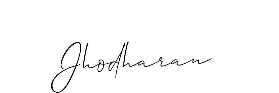 Use a signature maker to create a handwritten signature online. With this signature software, you can design (Allison_Script) your own signature for name Jhodharan. Jhodharan signature style 2 images and pictures png