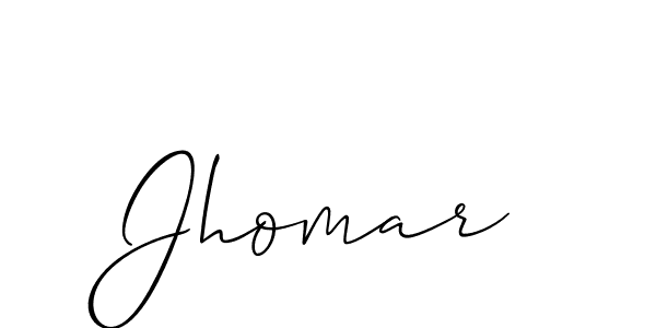Make a short Jhomar signature style. Manage your documents anywhere anytime using Allison_Script. Create and add eSignatures, submit forms, share and send files easily. Jhomar signature style 2 images and pictures png