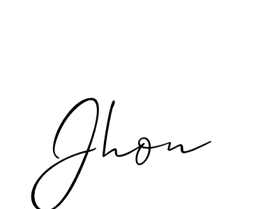 Allison_Script is a professional signature style that is perfect for those who want to add a touch of class to their signature. It is also a great choice for those who want to make their signature more unique. Get Jhon name to fancy signature for free. Jhon signature style 2 images and pictures png