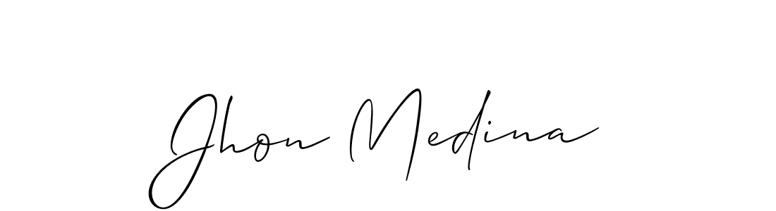 Also You can easily find your signature by using the search form. We will create Jhon Medina name handwritten signature images for you free of cost using Allison_Script sign style. Jhon Medina signature style 2 images and pictures png