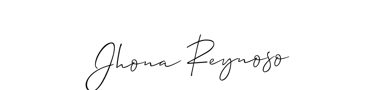 How to make Jhona Reynoso name signature. Use Allison_Script style for creating short signs online. This is the latest handwritten sign. Jhona Reynoso signature style 2 images and pictures png