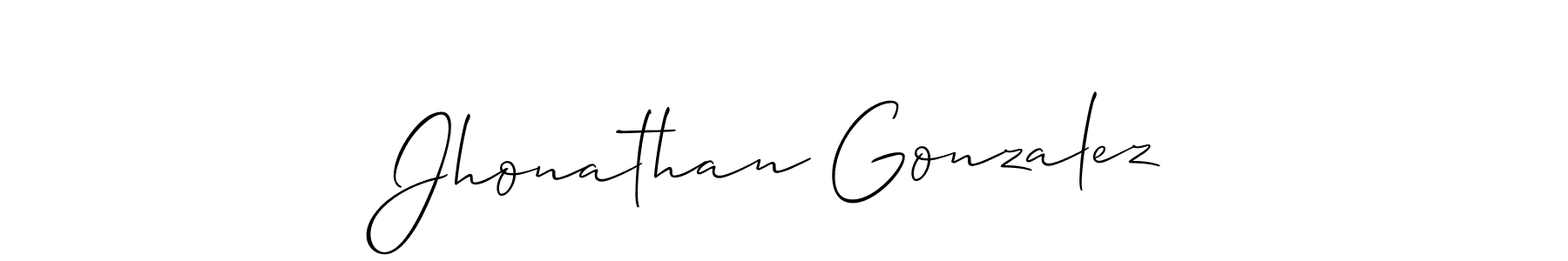 You should practise on your own different ways (Allison_Script) to write your name (Jhonathan Gonzalez) in signature. don't let someone else do it for you. Jhonathan Gonzalez signature style 2 images and pictures png