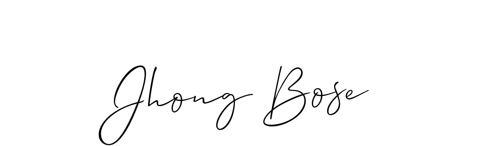 Best and Professional Signature Style for Jhong Bose. Allison_Script Best Signature Style Collection. Jhong Bose signature style 2 images and pictures png
