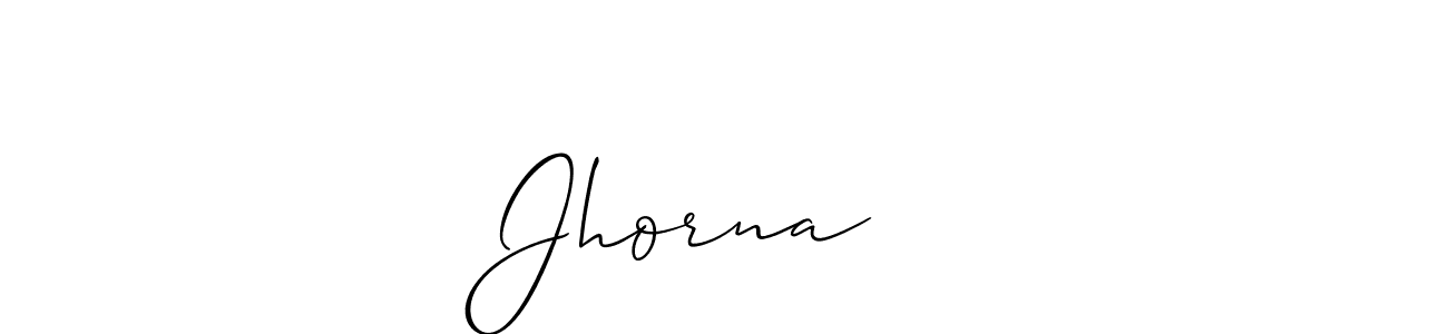 Once you've used our free online signature maker to create your best signature Allison_Script style, it's time to enjoy all of the benefits that Jhorna ❤️ name signing documents. Jhorna ❤️ signature style 2 images and pictures png