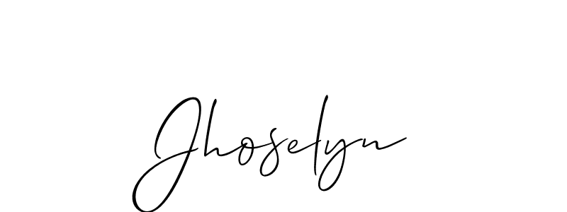It looks lik you need a new signature style for name Jhoselyn. Design unique handwritten (Allison_Script) signature with our free signature maker in just a few clicks. Jhoselyn signature style 2 images and pictures png