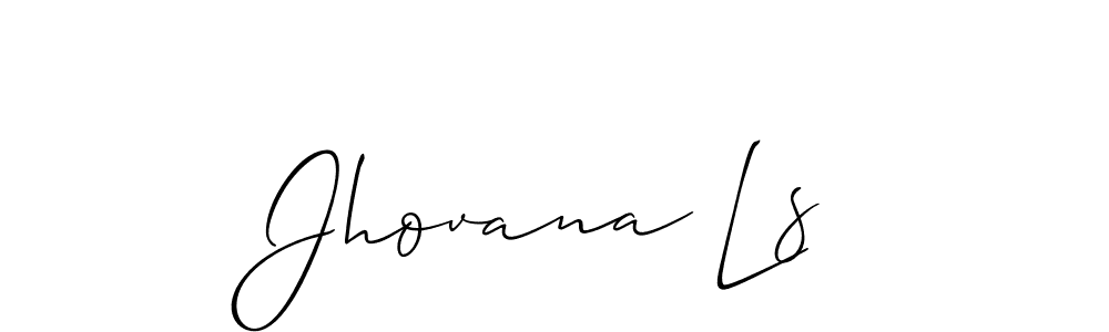 How to Draw Jhovana Ls signature style? Allison_Script is a latest design signature styles for name Jhovana Ls. Jhovana Ls signature style 2 images and pictures png