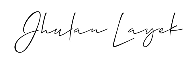 Express your personality with a custom Jhulan Layek signature crafted with Allison_Script typography. Free transparent PNG download available. Jhulan Layek signature style 2 images and pictures png
