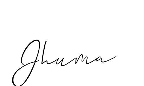 Allison_Script is a professional signature style that is perfect for those who want to add a touch of class to their signature. It is also a great choice for those who want to make their signature more unique. Get Jhuma name to fancy signature for free. Jhuma signature style 2 images and pictures png