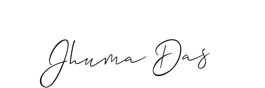 How to make Jhuma Das name signature. Use Allison_Script style for creating short signs online. This is the latest handwritten sign. Jhuma Das signature style 2 images and pictures png