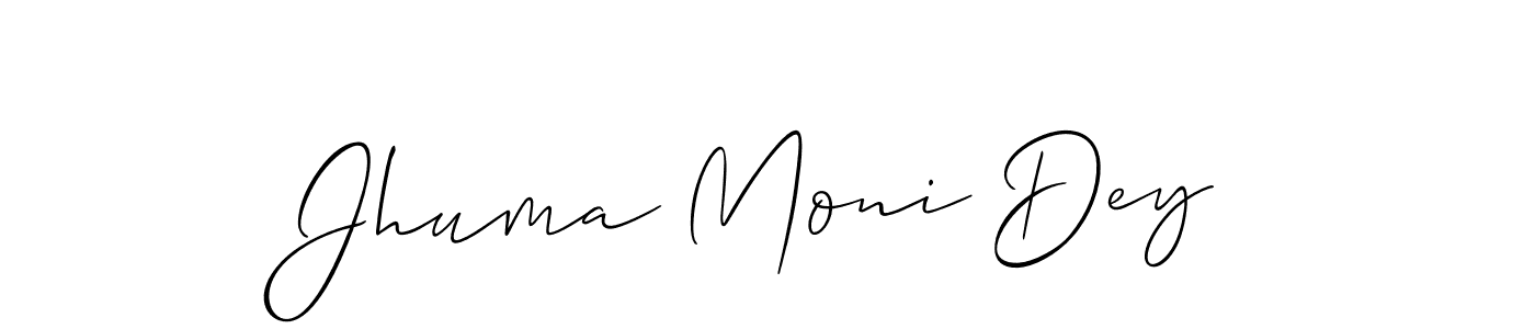 How to Draw Jhuma Moni Dey signature style? Allison_Script is a latest design signature styles for name Jhuma Moni Dey. Jhuma Moni Dey signature style 2 images and pictures png