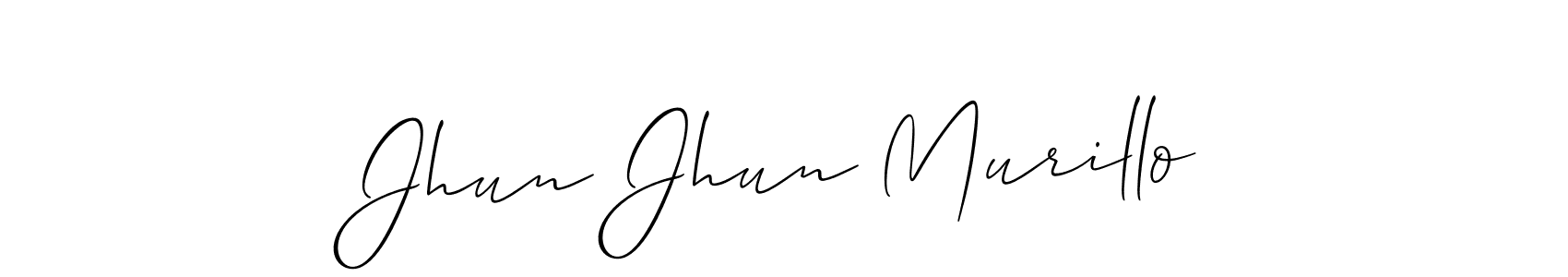 Best and Professional Signature Style for Jhun Jhun Murillo. Allison_Script Best Signature Style Collection. Jhun Jhun Murillo signature style 2 images and pictures png
