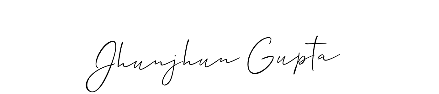 This is the best signature style for the Jhunjhun Gupta name. Also you like these signature font (Allison_Script). Mix name signature. Jhunjhun Gupta signature style 2 images and pictures png