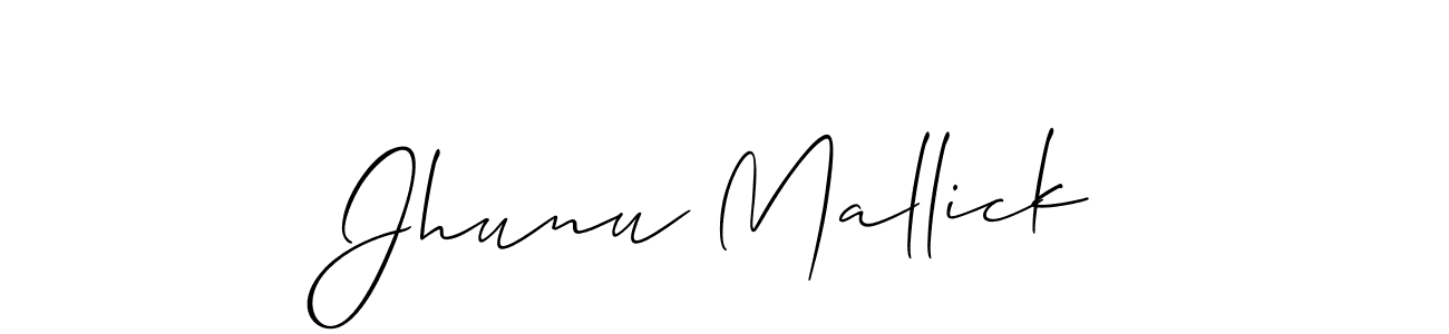 It looks lik you need a new signature style for name Jhunu Mallick. Design unique handwritten (Allison_Script) signature with our free signature maker in just a few clicks. Jhunu Mallick signature style 2 images and pictures png