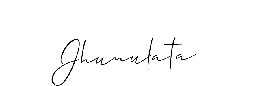 Jhunulata stylish signature style. Best Handwritten Sign (Allison_Script) for my name. Handwritten Signature Collection Ideas for my name Jhunulata. Jhunulata signature style 2 images and pictures png