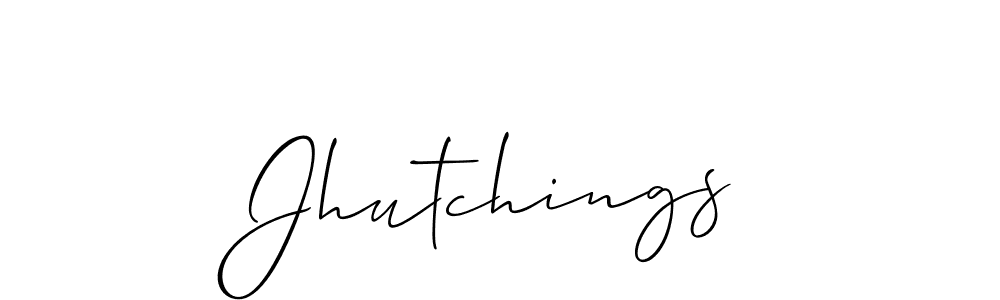 The best way (Allison_Script) to make a short signature is to pick only two or three words in your name. The name Jhutchings include a total of six letters. For converting this name. Jhutchings signature style 2 images and pictures png