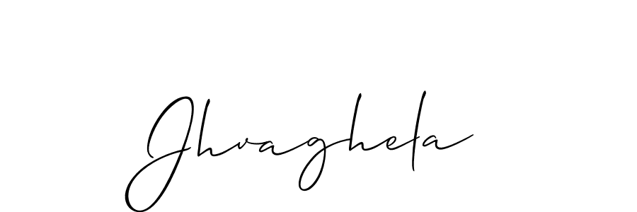 How to make Jhvaghela signature? Allison_Script is a professional autograph style. Create handwritten signature for Jhvaghela name. Jhvaghela signature style 2 images and pictures png