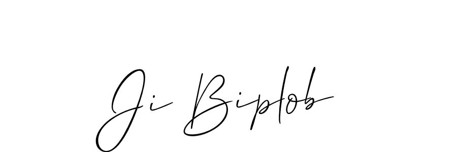 Allison_Script is a professional signature style that is perfect for those who want to add a touch of class to their signature. It is also a great choice for those who want to make their signature more unique. Get Ji Biplob name to fancy signature for free. Ji Biplob signature style 2 images and pictures png