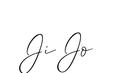 Best and Professional Signature Style for Ji Jo. Allison_Script Best Signature Style Collection. Ji Jo signature style 2 images and pictures png