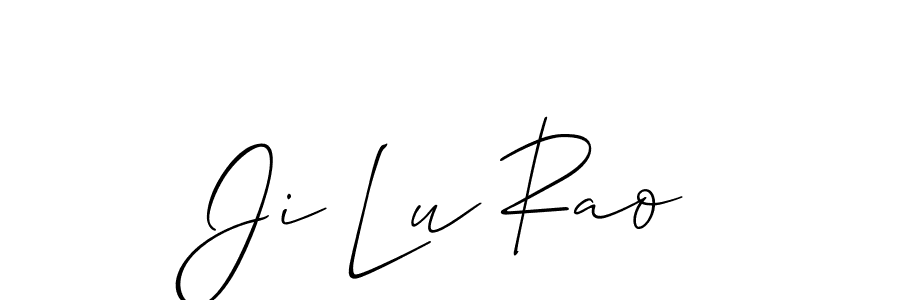 Once you've used our free online signature maker to create your best signature Allison_Script style, it's time to enjoy all of the benefits that Ji Lu Rao name signing documents. Ji Lu Rao signature style 2 images and pictures png