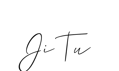It looks lik you need a new signature style for name Ji Tu. Design unique handwritten (Allison_Script) signature with our free signature maker in just a few clicks. Ji Tu signature style 2 images and pictures png