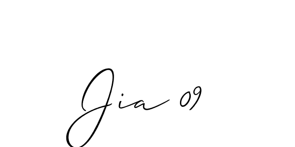 It looks lik you need a new signature style for name Jia 09. Design unique handwritten (Allison_Script) signature with our free signature maker in just a few clicks. Jia 09 signature style 2 images and pictures png