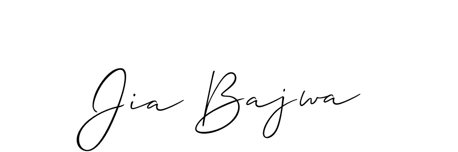It looks lik you need a new signature style for name Jia Bajwa. Design unique handwritten (Allison_Script) signature with our free signature maker in just a few clicks. Jia Bajwa signature style 2 images and pictures png
