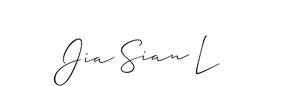 See photos of Jia Sian L official signature by Spectra . Check more albums & portfolios. Read reviews & check more about Allison_Script font. Jia Sian L signature style 2 images and pictures png