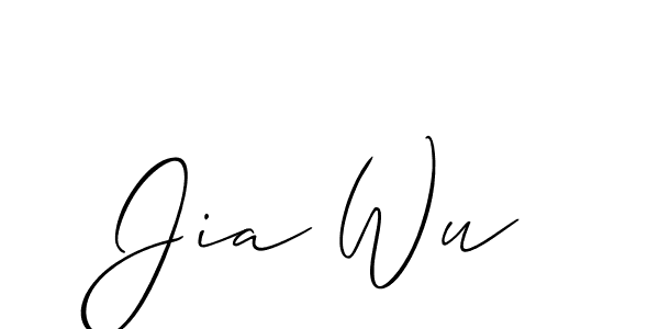 It looks lik you need a new signature style for name Jia Wu. Design unique handwritten (Allison_Script) signature with our free signature maker in just a few clicks. Jia Wu signature style 2 images and pictures png