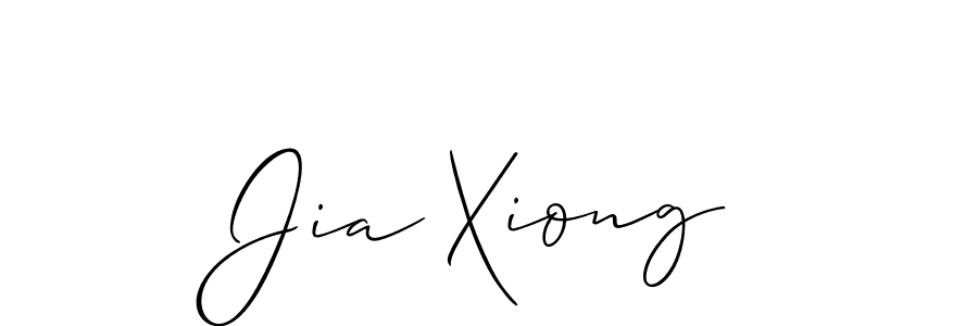 How to make Jia Xiong signature? Allison_Script is a professional autograph style. Create handwritten signature for Jia Xiong name. Jia Xiong signature style 2 images and pictures png