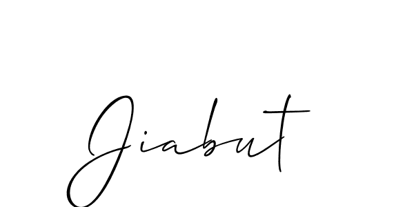 Also You can easily find your signature by using the search form. We will create Jiabut name handwritten signature images for you free of cost using Allison_Script sign style. Jiabut signature style 2 images and pictures png