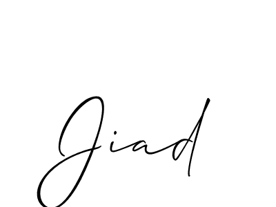 Also we have Jiad name is the best signature style. Create professional handwritten signature collection using Allison_Script autograph style. Jiad signature style 2 images and pictures png