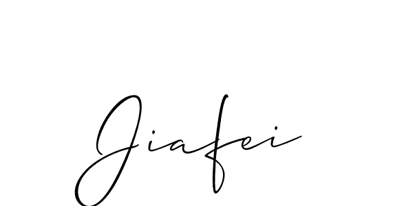 Create a beautiful signature design for name Jiafei. With this signature (Allison_Script) fonts, you can make a handwritten signature for free. Jiafei signature style 2 images and pictures png