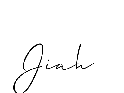 Also You can easily find your signature by using the search form. We will create Jiah name handwritten signature images for you free of cost using Allison_Script sign style. Jiah signature style 2 images and pictures png