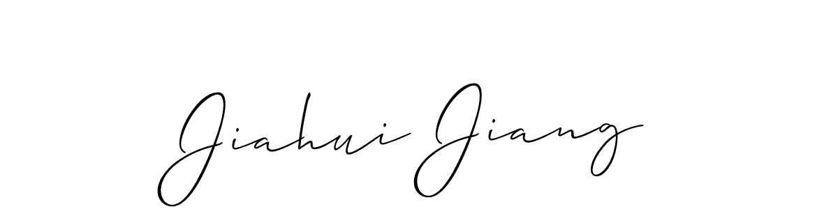 How to Draw Jiahui Jiang signature style? Allison_Script is a latest design signature styles for name Jiahui Jiang. Jiahui Jiang signature style 2 images and pictures png