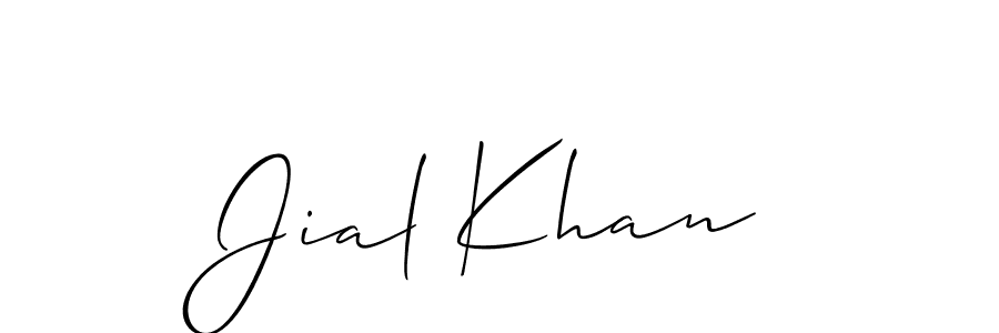 Best and Professional Signature Style for Jial Khan. Allison_Script Best Signature Style Collection. Jial Khan signature style 2 images and pictures png