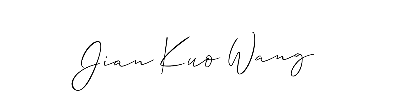 Similarly Allison_Script is the best handwritten signature design. Signature creator online .You can use it as an online autograph creator for name Jian Kuo Wang. Jian Kuo Wang signature style 2 images and pictures png