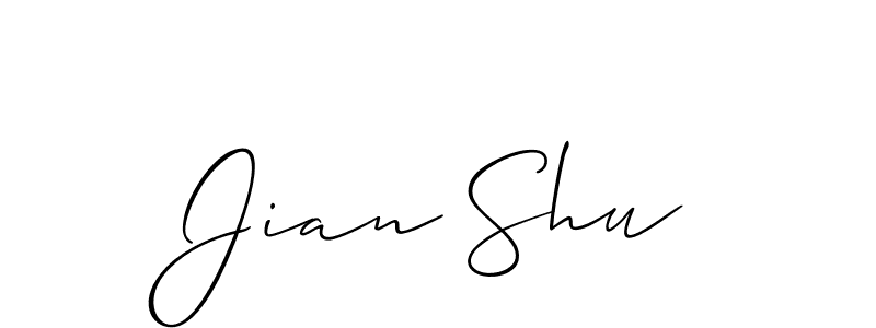 Best and Professional Signature Style for Jian Shu. Allison_Script Best Signature Style Collection. Jian Shu signature style 2 images and pictures png