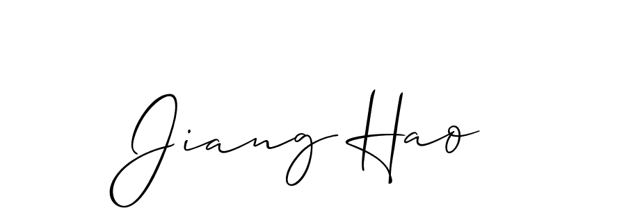 Once you've used our free online signature maker to create your best signature Allison_Script style, it's time to enjoy all of the benefits that Jiang Hao name signing documents. Jiang Hao signature style 2 images and pictures png