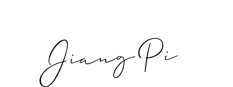 if you are searching for the best signature style for your name Jiang Pi. so please give up your signature search. here we have designed multiple signature styles  using Allison_Script. Jiang Pi signature style 2 images and pictures png