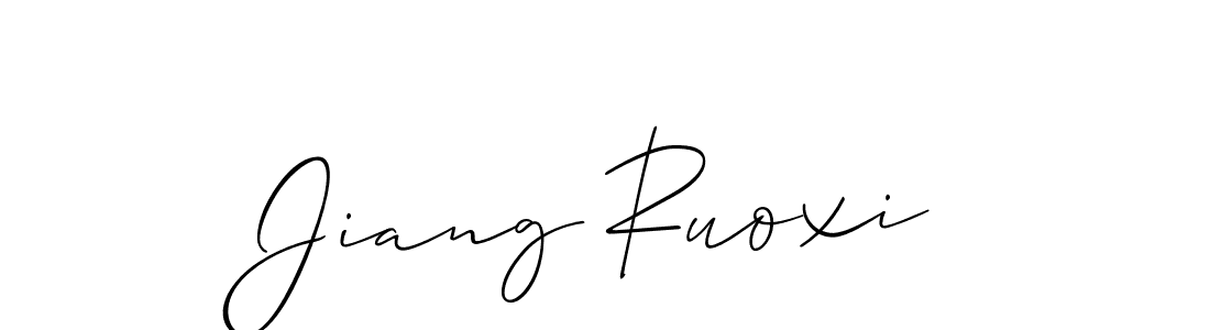 Design your own signature with our free online signature maker. With this signature software, you can create a handwritten (Allison_Script) signature for name Jiang Ruoxi. Jiang Ruoxi signature style 2 images and pictures png