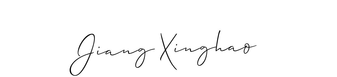 Jiang Xinghao stylish signature style. Best Handwritten Sign (Allison_Script) for my name. Handwritten Signature Collection Ideas for my name Jiang Xinghao. Jiang Xinghao signature style 2 images and pictures png