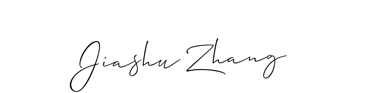 You should practise on your own different ways (Allison_Script) to write your name (Jiashu Zhang) in signature. don't let someone else do it for you. Jiashu Zhang signature style 2 images and pictures png