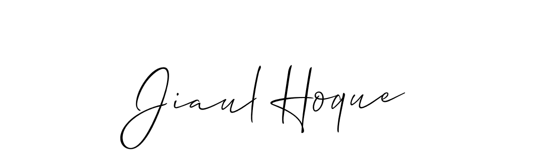 You should practise on your own different ways (Allison_Script) to write your name (Jiaul Hoque) in signature. don't let someone else do it for you. Jiaul Hoque signature style 2 images and pictures png