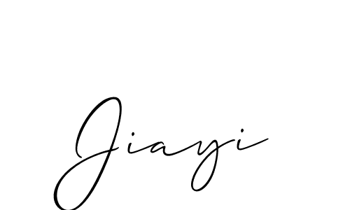 You should practise on your own different ways (Allison_Script) to write your name (Jiayi) in signature. don't let someone else do it for you. Jiayi signature style 2 images and pictures png