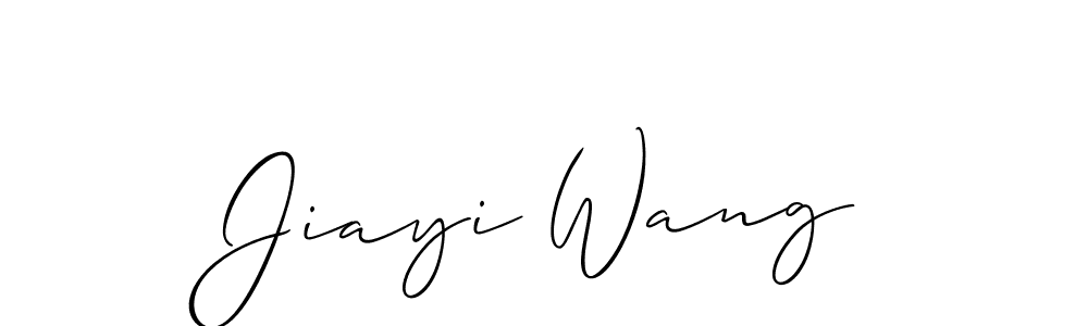 Jiayi Wang stylish signature style. Best Handwritten Sign (Allison_Script) for my name. Handwritten Signature Collection Ideas for my name Jiayi Wang. Jiayi Wang signature style 2 images and pictures png