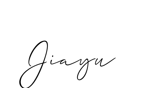 Jiayu stylish signature style. Best Handwritten Sign (Allison_Script) for my name. Handwritten Signature Collection Ideas for my name Jiayu. Jiayu signature style 2 images and pictures png