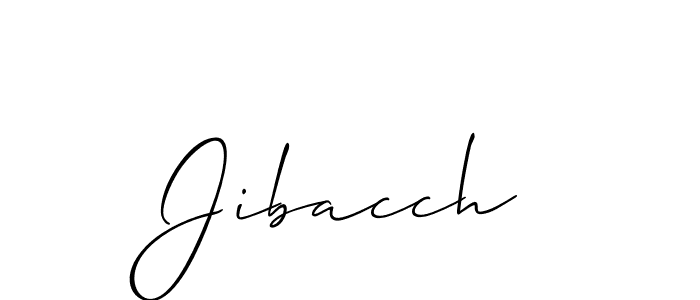 Jibacch stylish signature style. Best Handwritten Sign (Allison_Script) for my name. Handwritten Signature Collection Ideas for my name Jibacch. Jibacch signature style 2 images and pictures png